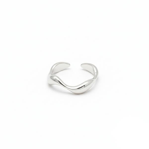 Adjustable Curved Wave Ring
