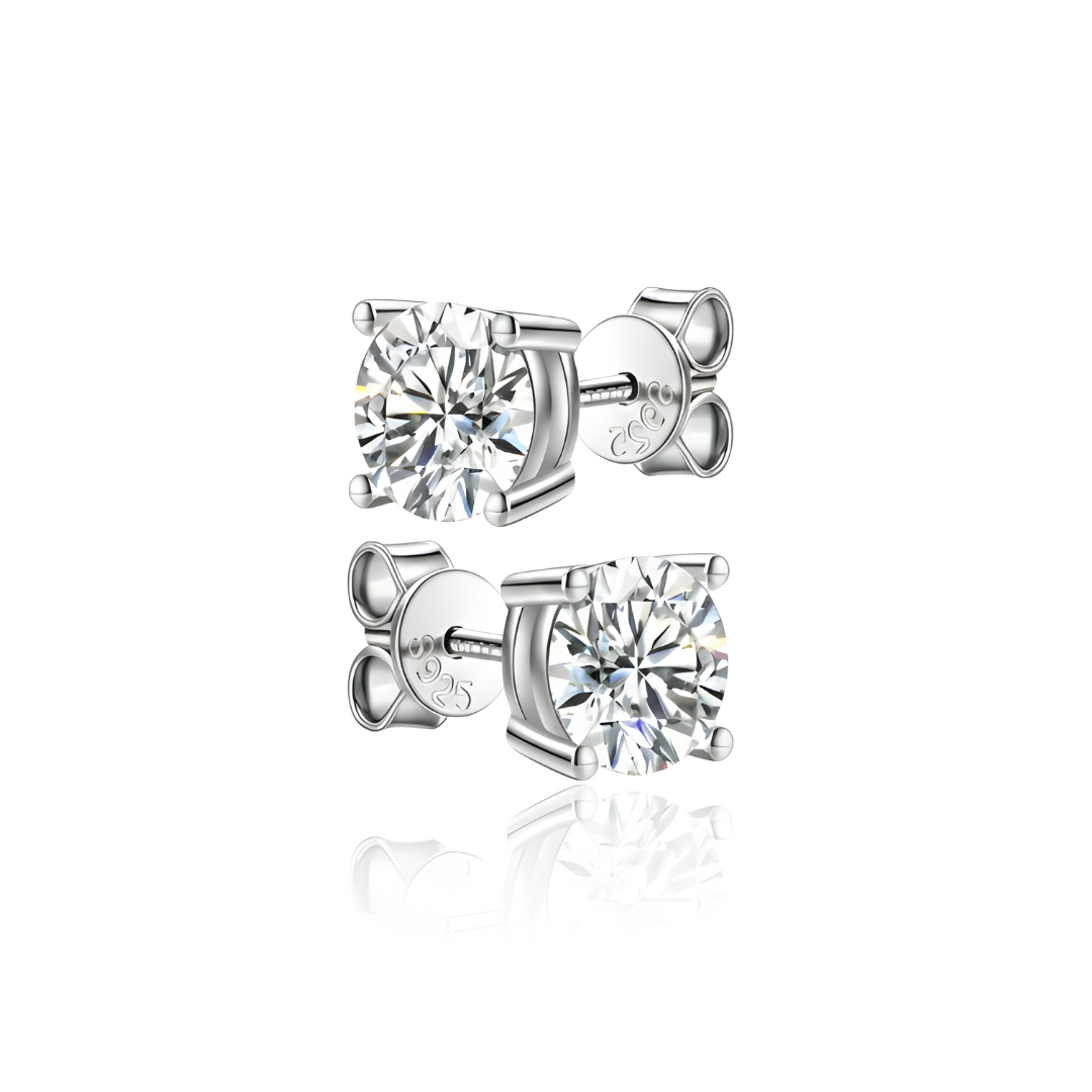 Moissaite Stud Earrings