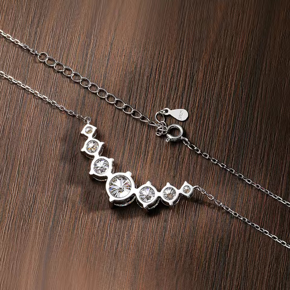 Moissanite Smile Necklace