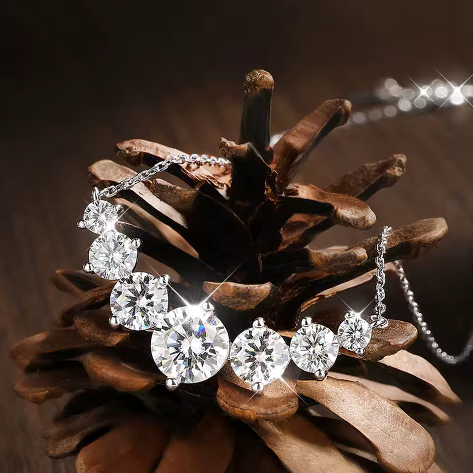 Moissanite Smile Necklace