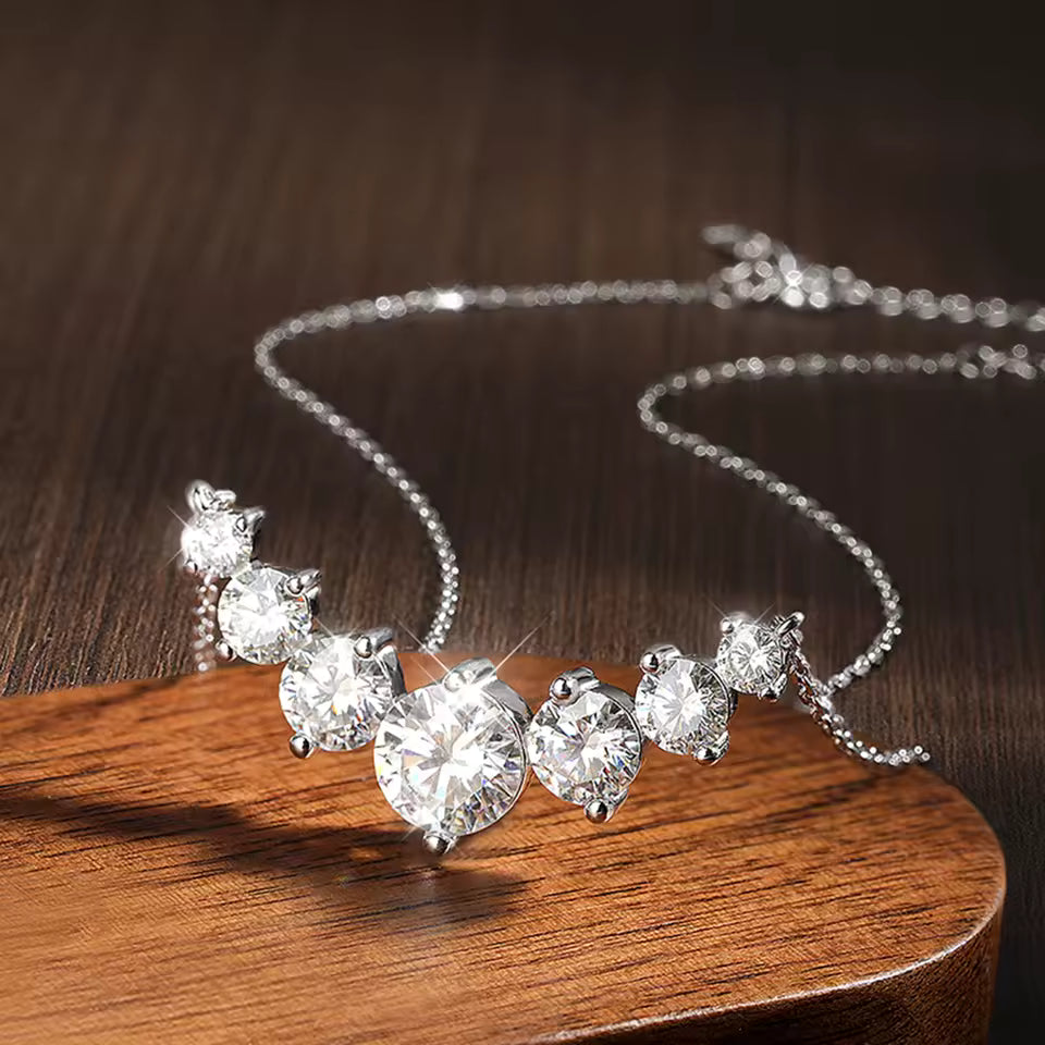 Moissanite Smile Necklace