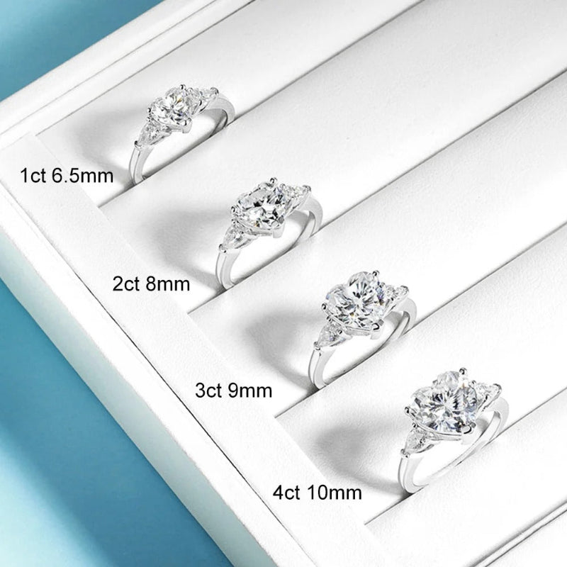 Heart Shape Moissanite Ring