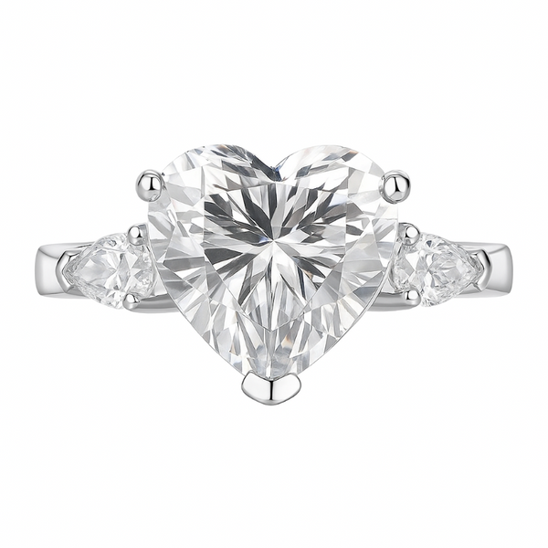Heart Shape Moissanite Ring