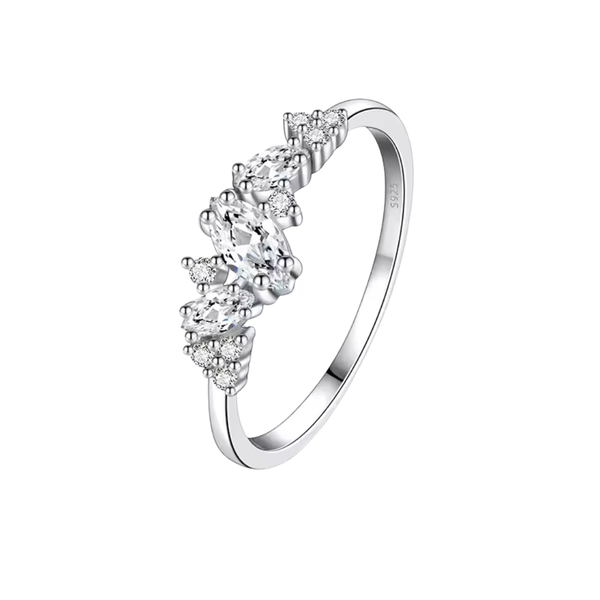 0.58CT Marquise Cut Moissanite Women's Ring | S925 Pure Silver