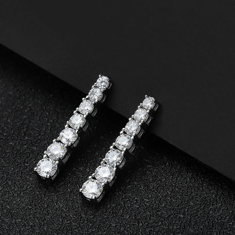 Moissanite Drop Earring