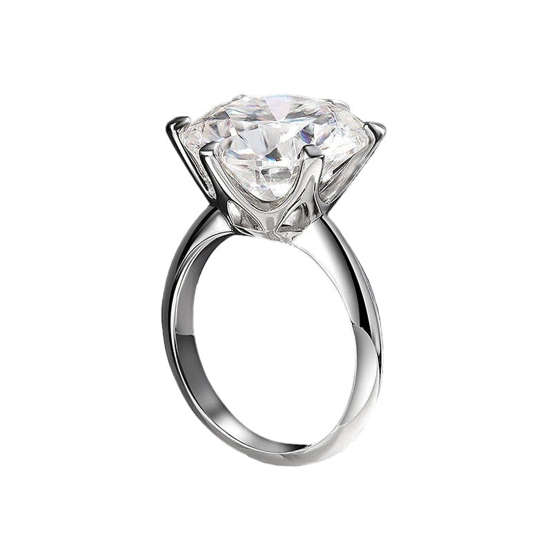 GRA Certified D Color Moissanite Engagement Ring