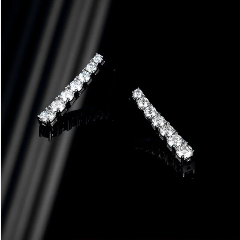 Moissanite Drop Earring
