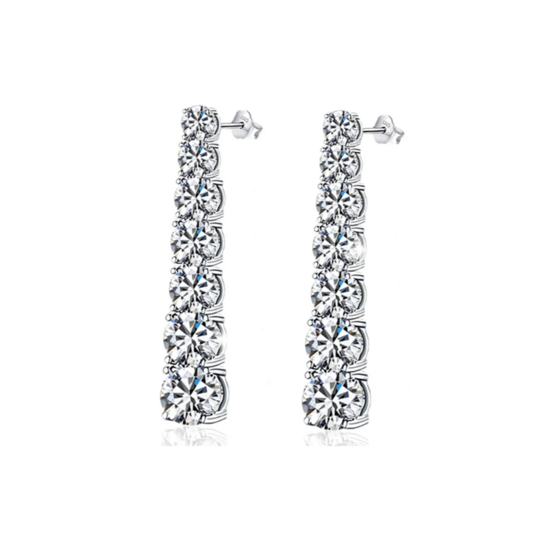 Moissanite Drop Earring