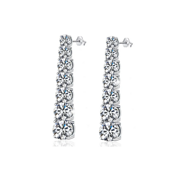 Moissanite Drop Earring
