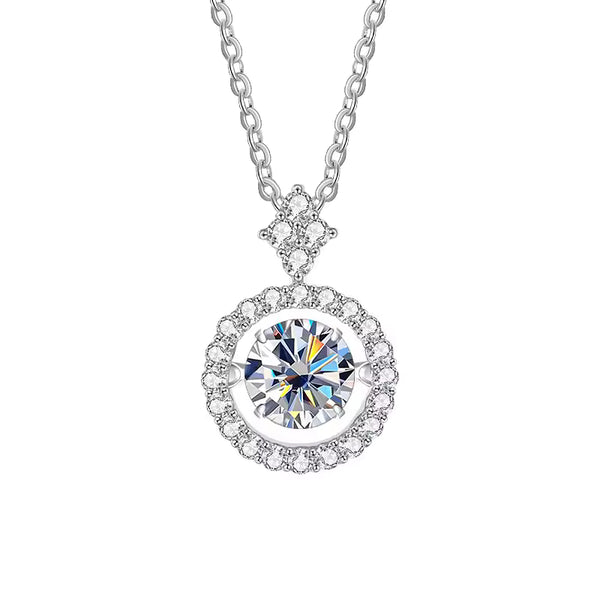 Luxury Moissanite Flower Necklace