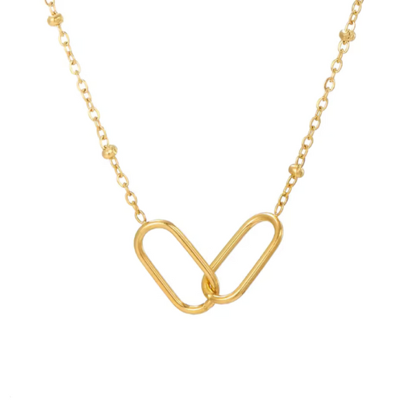 Infinity & Paperclip Link Necklace