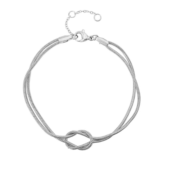 Classic Snake Chain Knot Bracelet