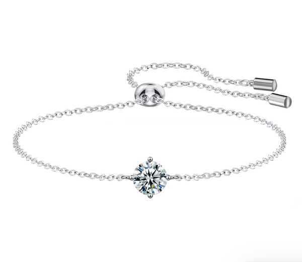 Adjustable Moissanite Bracelet for Women