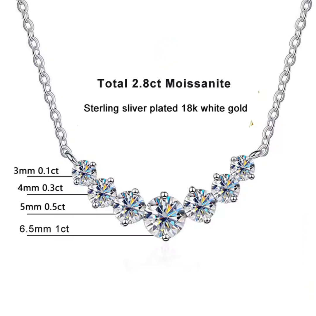 Moissanite Smile Necklace