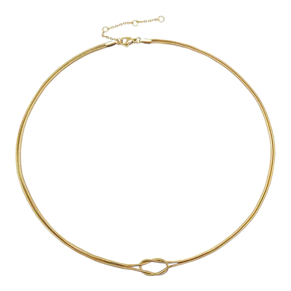 Knotted Snake Chain Necklace