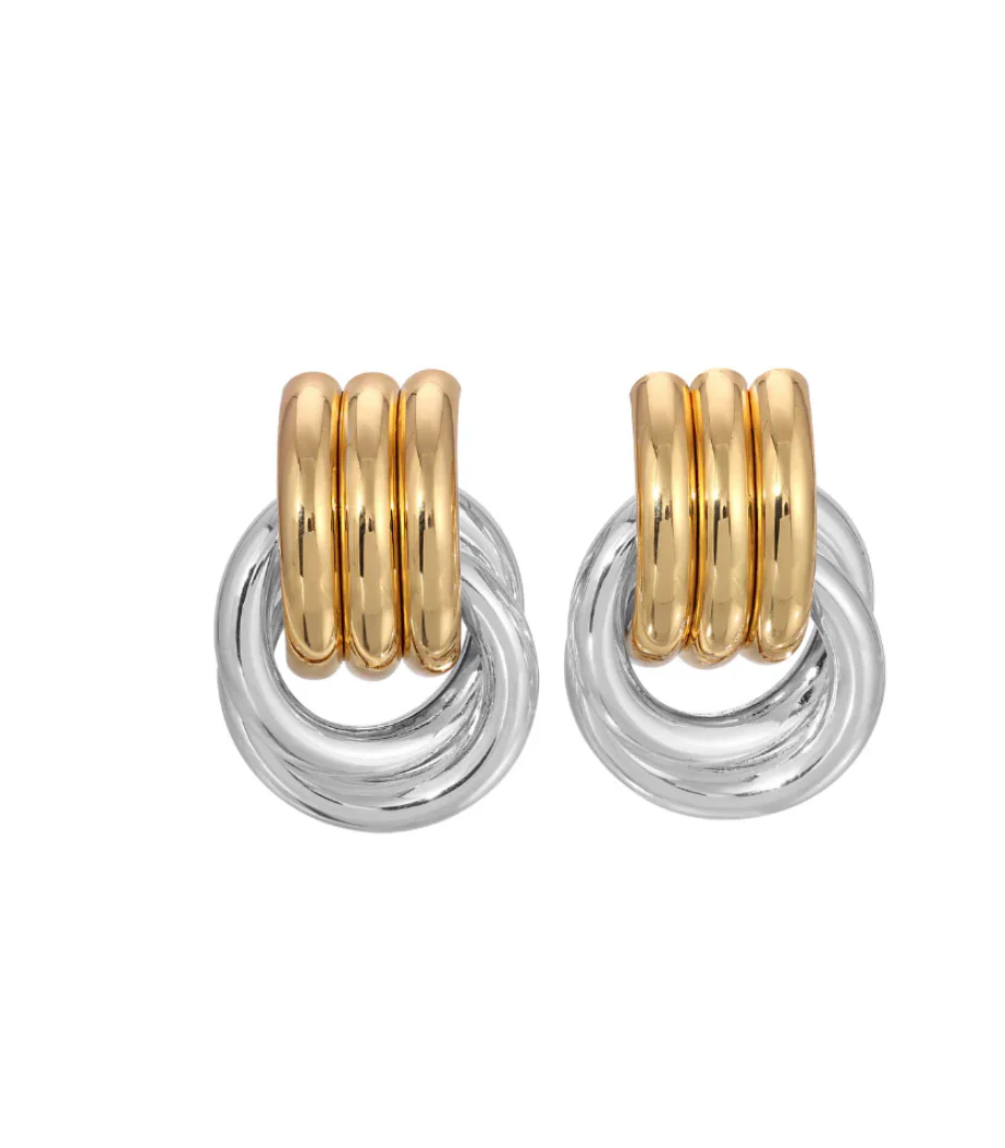 Circle Twist Knot Earrings