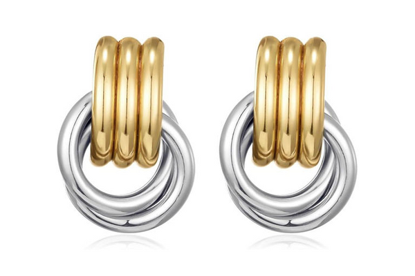 Circle Twist Knot Earrings