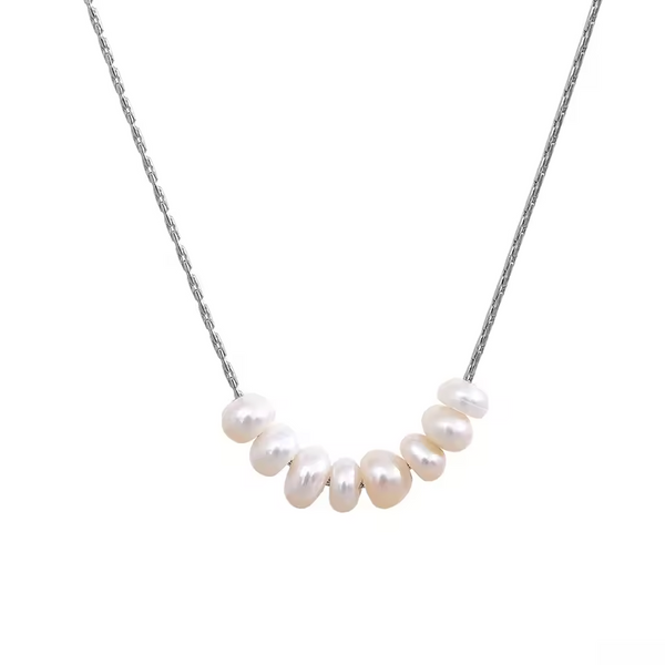 Minimalist Pearl  Necklace