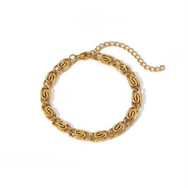 Gold Stainless Steel Chain Bracelet