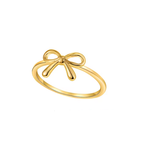 Gold Bow Rings for Women
