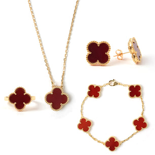 Four Leaf Clover Jewelry Full Set