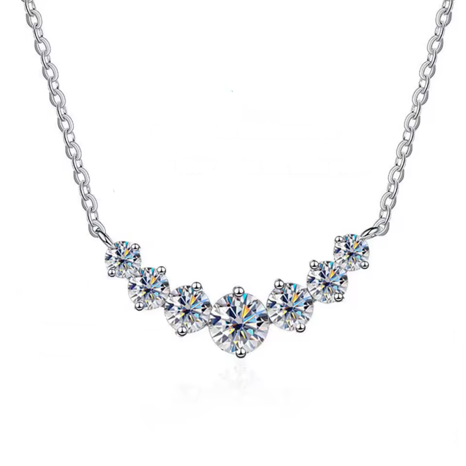 Moissanite Smile Necklace